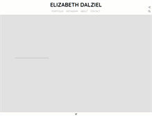 Tablet Screenshot of elizabethdalziel.com